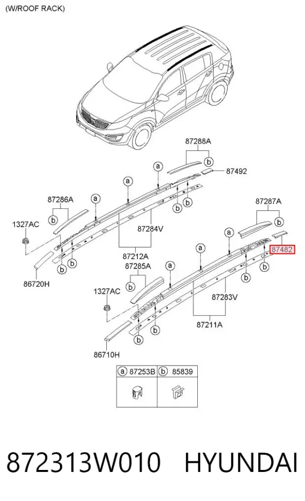  872313W010 Hyundai/Kia