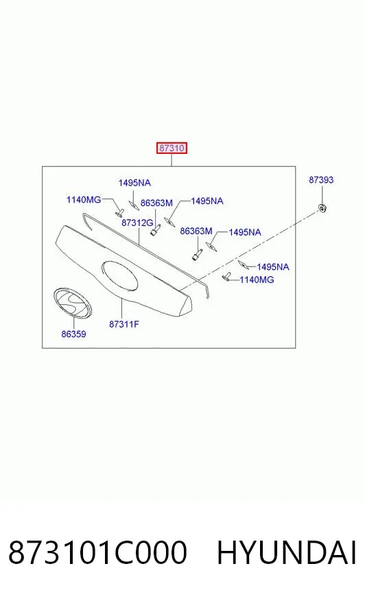  873101C000 Hyundai/Kia
