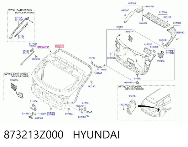 873213Z000 Hyundai/Kia