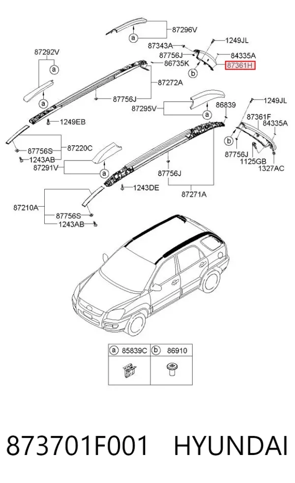  873701F001 Hyundai/Kia