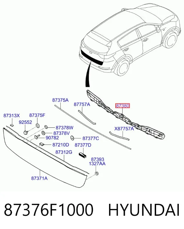  87376F1000 Hyundai/Kia