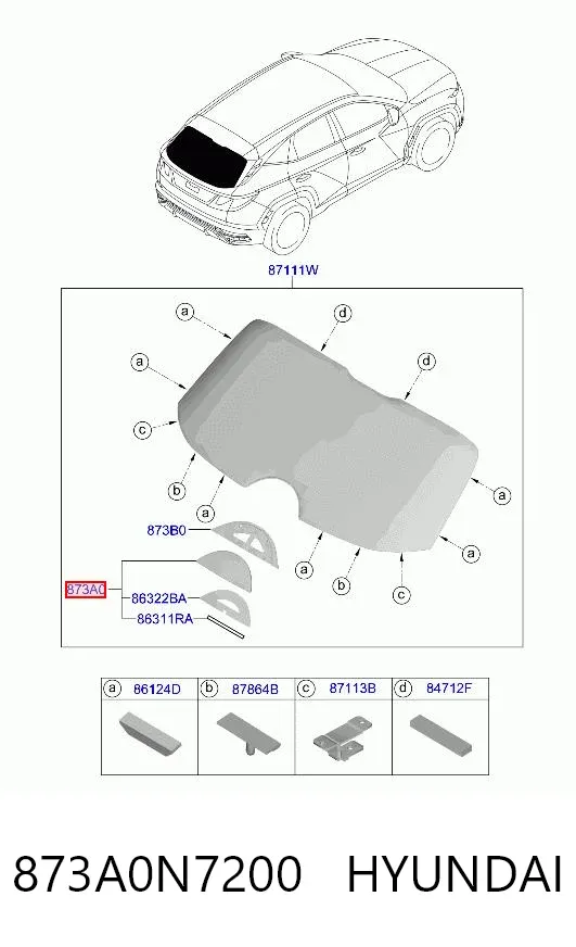  873A0N7200 Hyundai/Kia
