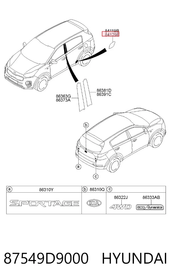  87549D9000 Hyundai/Kia
