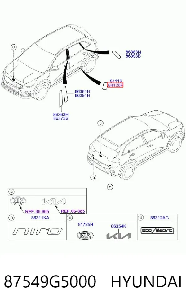 87549G5000 Hyundai/Kia