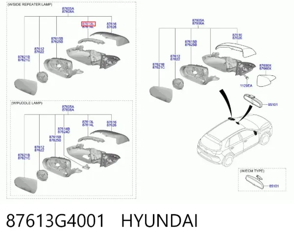  87613G4001 Hyundai/Kia