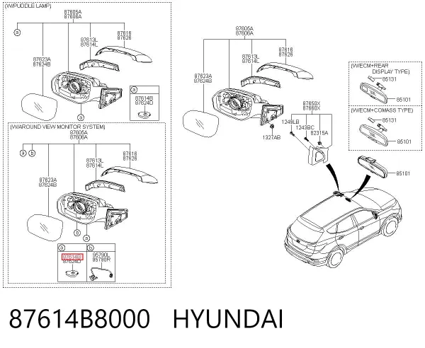  87614B8000 Hyundai/Kia