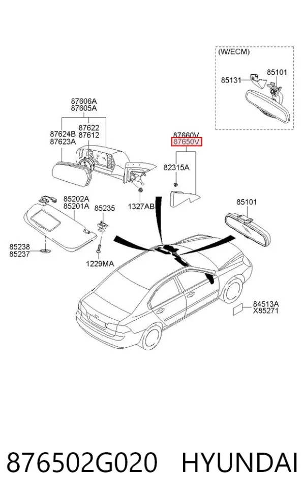  876502G020 Hyundai/Kia