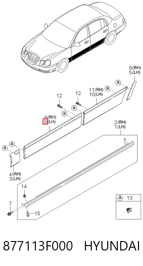  877113F000 Hyundai/Kia