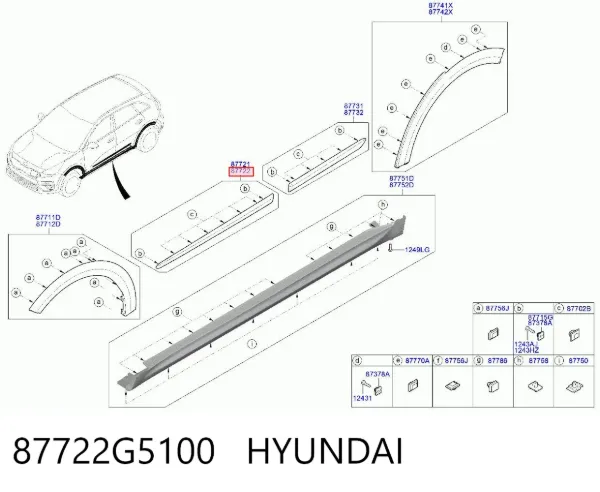  87722G5100 Hyundai/Kia