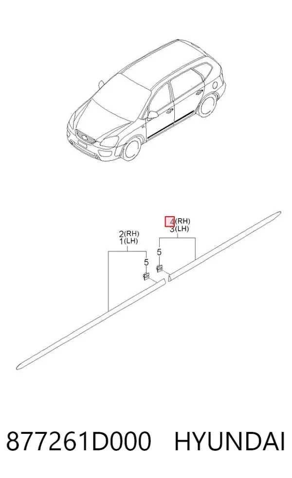  877261D000 Hyundai/Kia