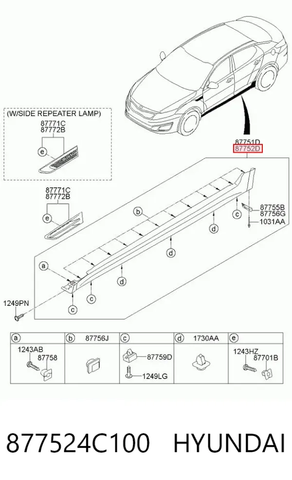  877524C100 Hyundai/Kia