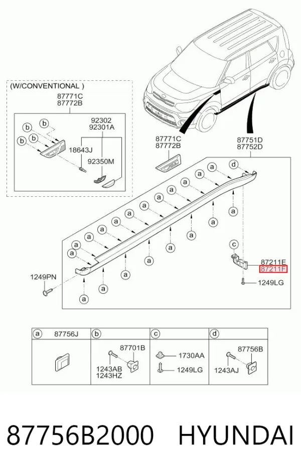  87756B2000 Hyundai/Kia