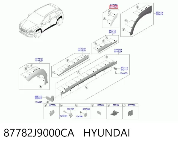  87782J9000CA Hyundai/Kia