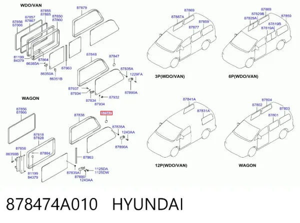  878474A010 Hyundai/Kia