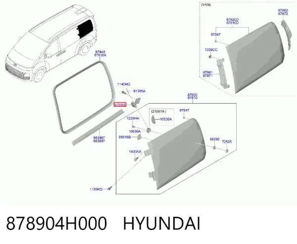  878904H000 Hyundai/Kia