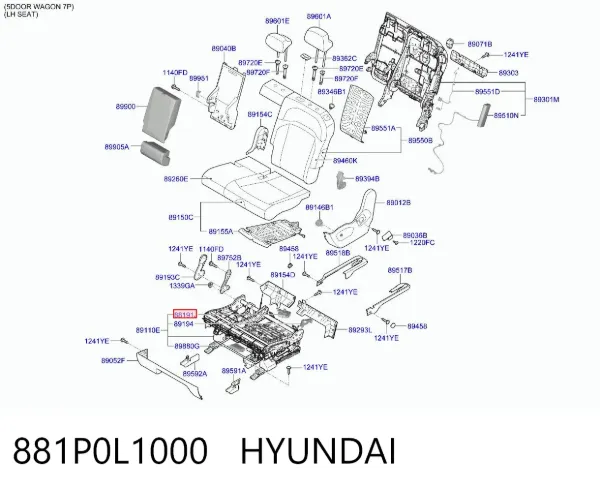  881P0L1000 Hyundai/Kia