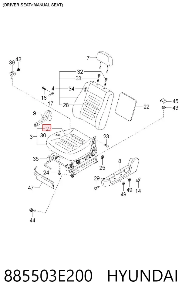  885503E200 Hyundai/Kia