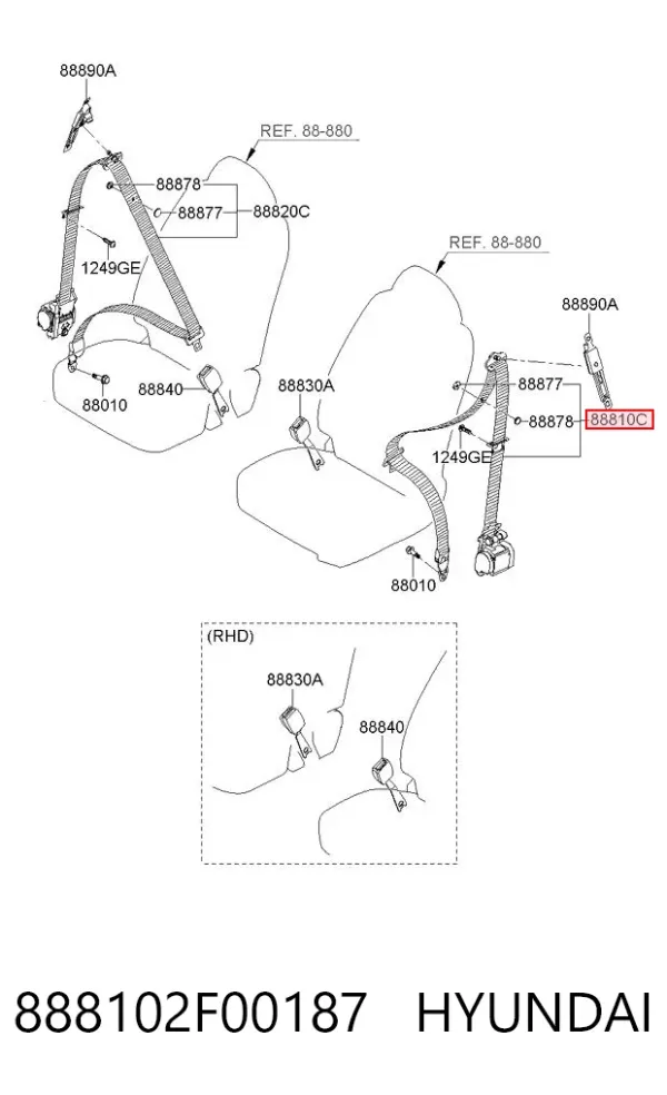  888102F00187 Hyundai/Kia