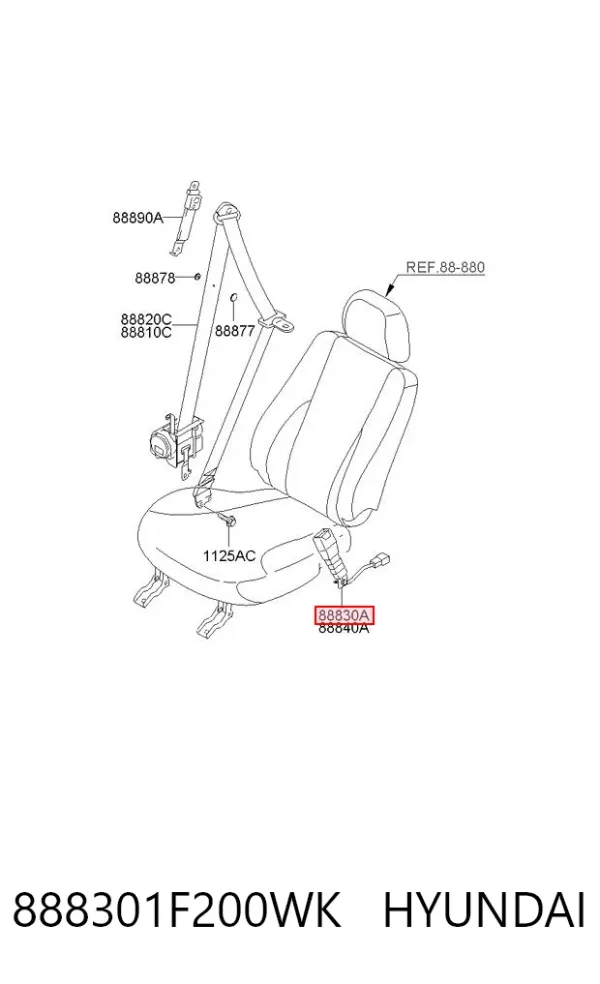  888301F200WK Hyundai/Kia