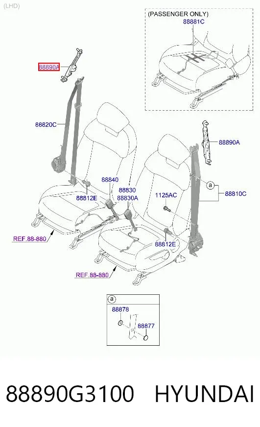  88890G3100 Hyundai/Kia