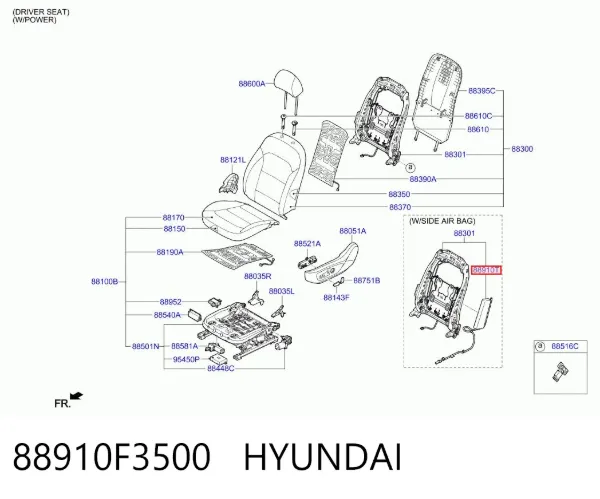  88910F3500 Hyundai/Kia