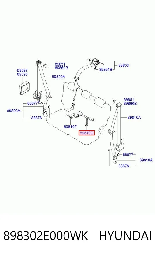  898302E000WK Hyundai/Kia