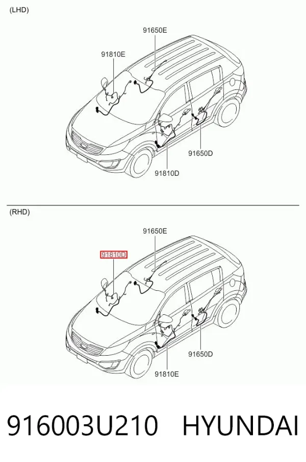  916003U210 Hyundai/Kia