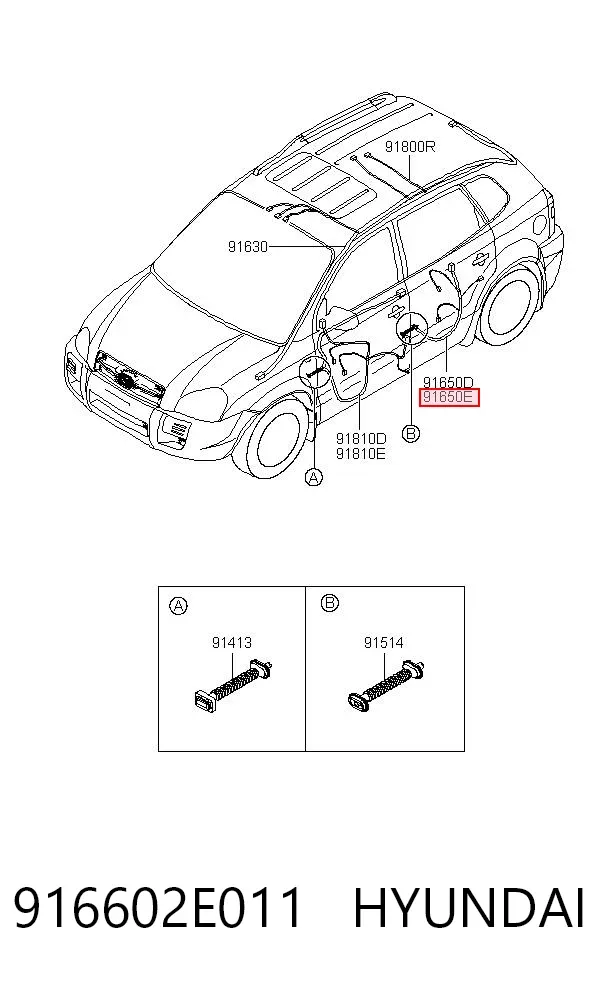  916602E011 Hyundai/Kia