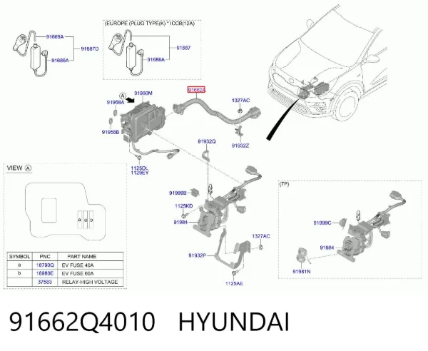  91662Q4010 Hyundai/Kia