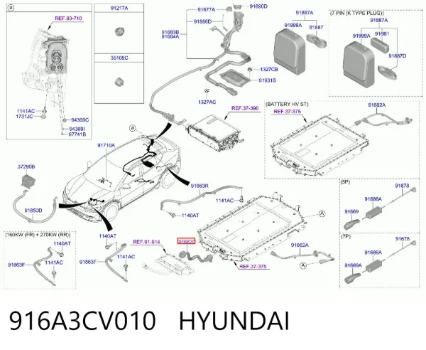  916A3CV010 Hyundai/Kia