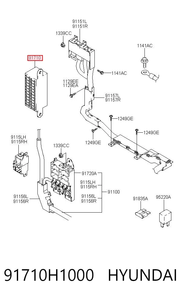  91710H1000 Hyundai/Kia