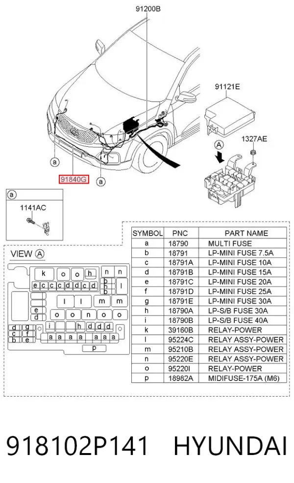  918102P141 Hyundai/Kia