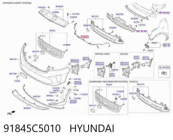  91845C5010 Hyundai/Kia