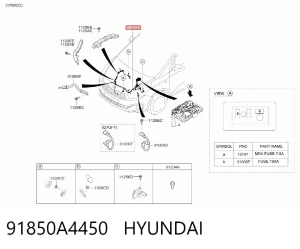  91850A4450 Hyundai/Kia