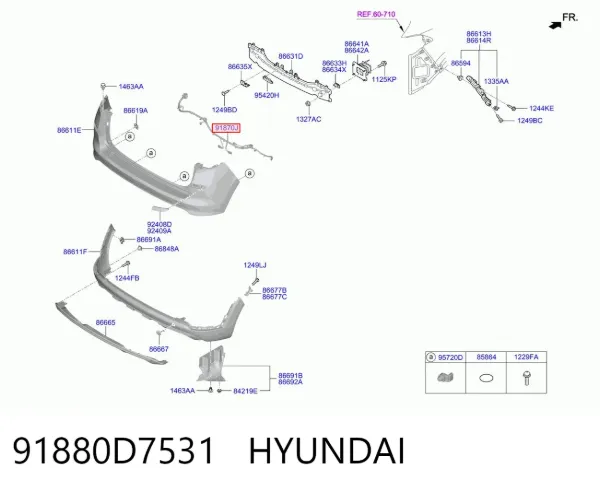  91880D7531 Hyundai/Kia