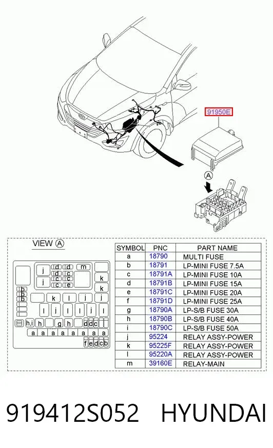  919412S052 Hyundai/Kia