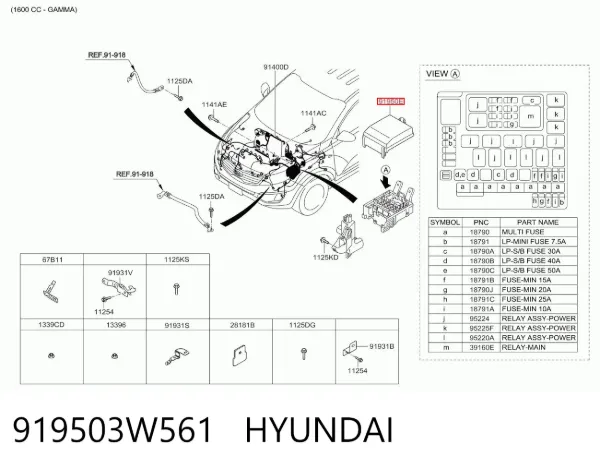  919503W561 Hyundai/Kia