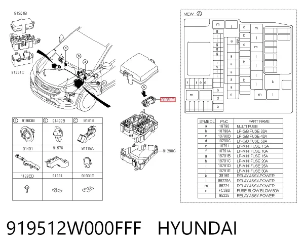  919512W000FFF Hyundai/Kia