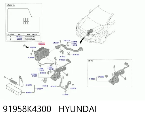  91958K4300 Hyundai/Kia