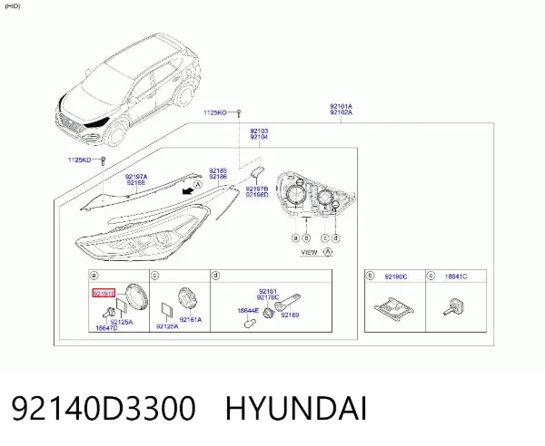  92140D3300 Hyundai/Kia