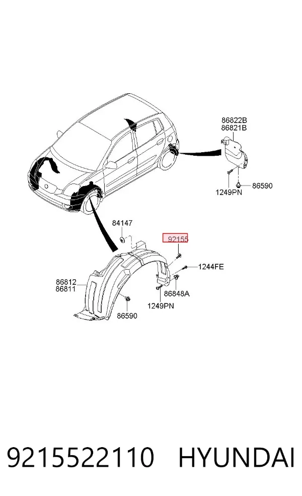  9215522110 Hyundai/Kia
