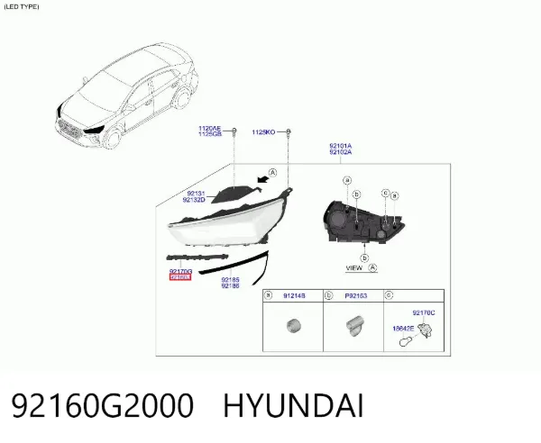  92160G2000 Hyundai/Kia