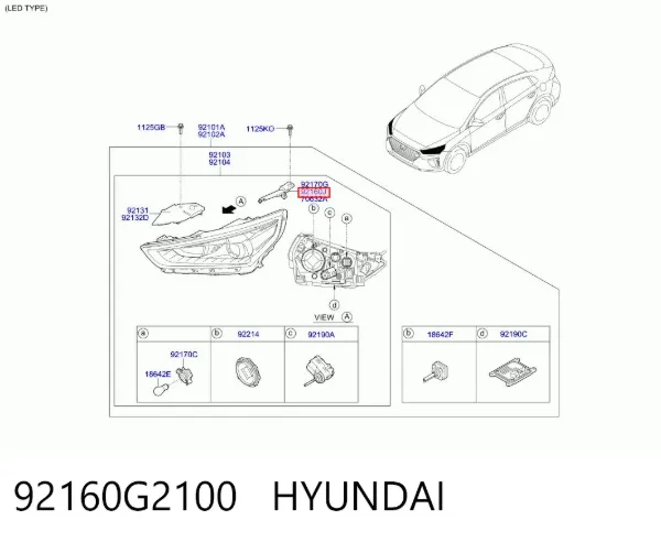  92160G2100 Hyundai/Kia