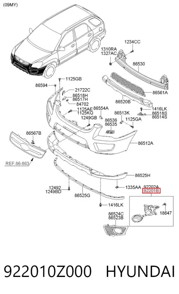  922010Z000 Hyundai/Kia