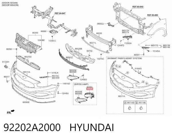 Фара противотуманная правая 41C1301E Polcar