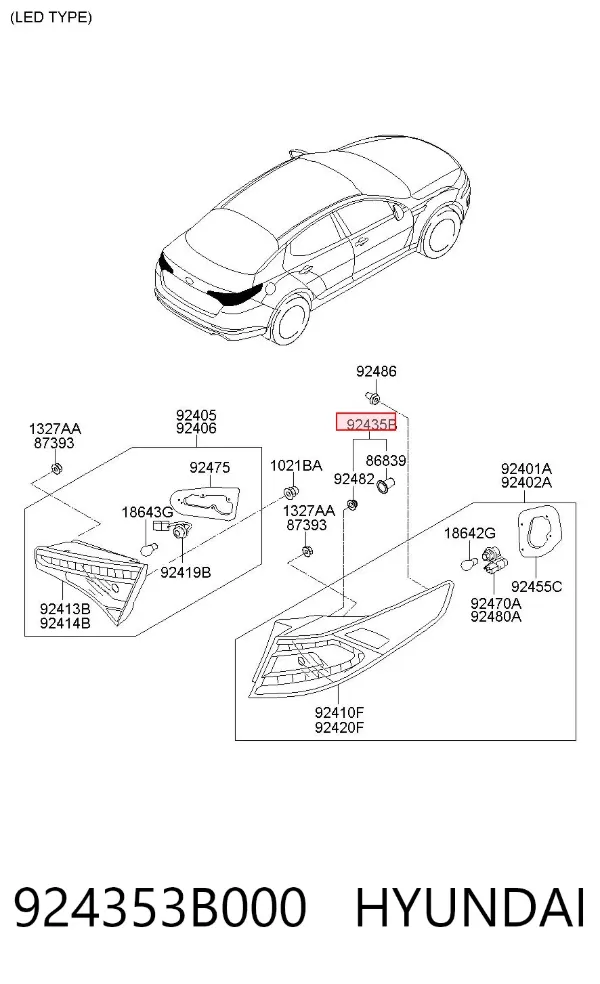  924353B000 Hyundai/Kia