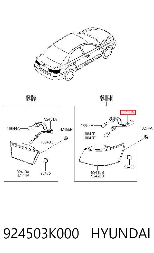  924503K000 Hyundai/Kia