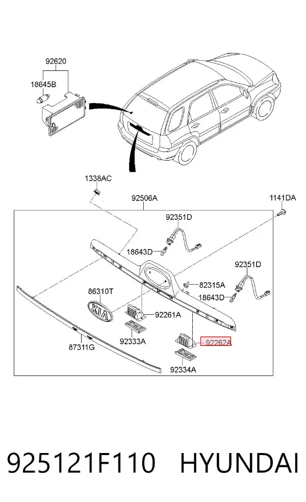 925121F110 Hyundai/Kia
