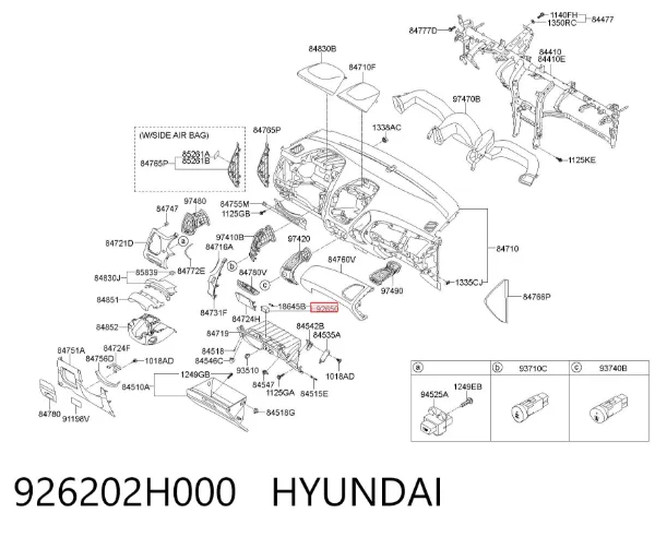  926202H000 Hyundai/Kia