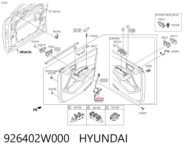  926402W000 Hyundai/Kia